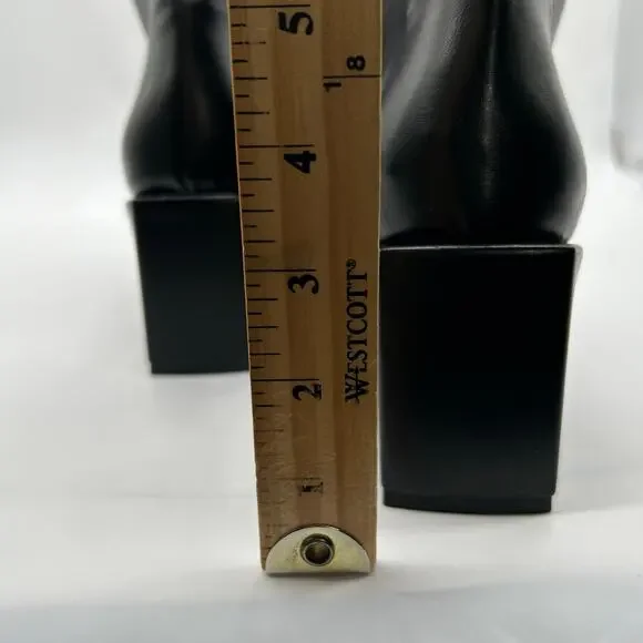 FOXBLOOD Boots Womens 11 Black Wide Calf Ghost Host Boots Witchy Goth NEW - Picture 10 of 13